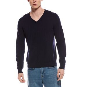 Mette Mens  Cashmere V-Neck Sweater, Navy